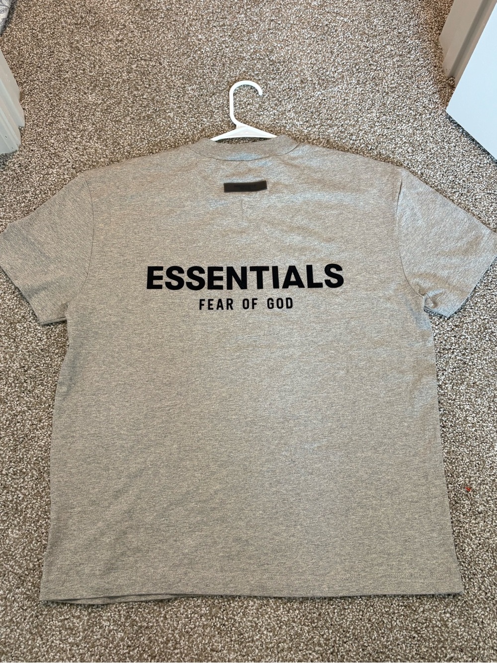 ESSENTIALS Fear of God Short Sleeve Tee in Heather Gray